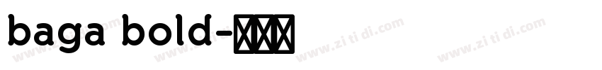 baga bold字体转换